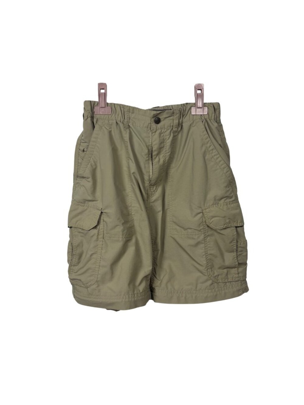 ✨3/$30 REI Women's S Tan Cargo Hiking Camping Shorts Size 30 Nylon Quick Dry